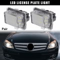 Uxcell 1pair Car Led License Plate Light Error Free White For Mercedes Benz W204 C204 S204 W212 C207 S212 W221 C216 R231