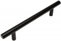 Cosmas 10 Pack 305-128fb Flat Black Cabinet Hardware Euro Style Bar Handle Pull 5 Inch 128mm Hole Centers 7-3 8 Overall Length 