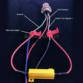50w 6ohm Load Resistors For Led Turn Signal Hyper Flash And Error Code Fix 4 Piece Set With T Taps Universal Fit Cars