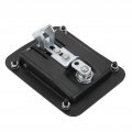 Tissting Rv Entry Door Lock Stainless Steel Travel Trailer Latch Black Camper With 2 Keys For Horse Cargo Hauler 109x140mm 4