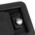 Tissting Rv Entry Door Lock Stainless Steel Travel Trailer Latch Black Camper With 2 Keys For Horse Cargo Hauler 109x140mm 4
