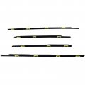 Secosautoparts 4pcs Black Window Weatherstrip Sweep Molded Trim Outer Compatible With Honda Crv 2002 2003 2004 2005 2006