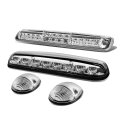 Auto Dynasty For Silverado Sierra Gmt800 Chrome Yellow Led Cab Roof Running Light Dual Row 3rd Brake 