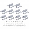Uxcell D3 Magnetic Push Latches 10pcs To Open Door Latch Touch For Wardrobe Cupboard Drawers Grey