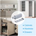 Uxcell D3 Magnetic Push Latches 10pcs To Open Door Latch Touch For Wardrobe Cupboard Drawers Grey