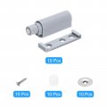 Uxcell D3 Magnetic Push Latches 10pcs To Open Door Latch Touch For Wardrobe Cupboard Drawers Grey