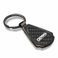Ipick Image Compatible With Ford F150 Lariat Real Black Carbon Fiber Gunmetal Metal Teardrop Key Chain