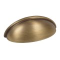 Cosmas 5 Pack 783bab Brushed Antique Brass Cabinet Hardware Bin Cup Drawer Pull 3 Inch 76mm Hole Centers 