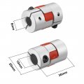Uxcell Shaft Coupling 8mm To 10mm Bore L30xd20 Flexible Coupler Joint For Servo Stepped Motor