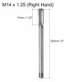Uxcell Metric Thread Tap M14 X 1 25 H2 200mm Extra Long Straight Flute Screw Milling Machine Taps Threading Tapping Repair Tool