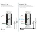 Baomain Duplex Rocker Switch 15 Amp 120 Volt Single-pole Ac Combination Commercial Grade Grounding Ul Cul White 10pcs
