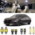 6 Piece 6000k White Interior Led Light Kit For Honda Accord 2018 2019 2020 2021 2022 Includes Placement Diagram And Install 