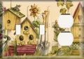 Two Switch One Duplex Receptacle Plate Bird Lover 2 