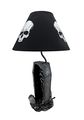 The Gloaming Skeleton In A Coffin Table Lamp And Fabric Skull Shade 