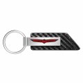 Ipick Image Compatible With Jeep Trailhawk Carbon Fiber Texture Black Pu Leather Strap Key Chain