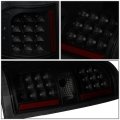 Auto Dynasty Full Led Tail Light Brake Lamps Compatible With Ford F150 94-14 Driver And Passenger Side Black Housing Smoked
