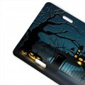 License Plate 6x12 Inches Halloween Castle Graveyard Front Durable Automotive Metal Car Tag For Vehicle Sedan Suv