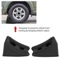 Car Antislip Blocks 2pcs Plastic Tire Slip Stoppers Wheel Alignment Stopper For Vehicle Stability Compact And Non Chocks Secure