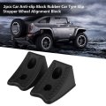 Car Antislip Blocks 2pcs Plastic Tire Slip Stoppers Wheel Alignment Stopper For Vehicle Stability Compact And Non Chocks Secure
