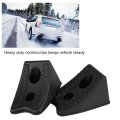 Car Antislip Blocks 2pcs Plastic Tire Slip Stoppers Wheel Alignment Stopper For Vehicle Stability Compact And Non Chocks Secure