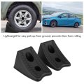 Car Antislip Blocks 2pcs Plastic Tire Slip Stoppers Wheel Alignment Stopper For Vehicle Stability Compact And Non Chocks Secure