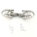 Hk Moto Stainless Steel Precision Manufactured Dirt Bike Racing Foot Pegs For Bmw F800gs 700 650 Yamaha Yz85 Yz125 Suzuki Rm125