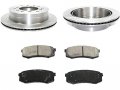 Rear Ceramic Brake Pad And Rotor Kit Compatible With 2001-2007 Toyota Sequoia 