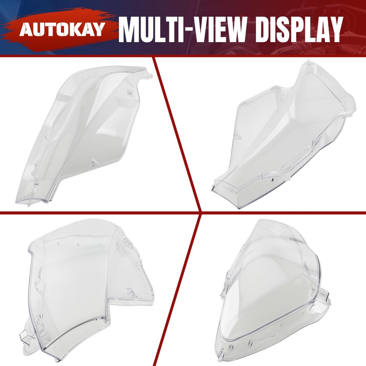 1 Pair Front Headlight Lampshade Clear Lens Cover Shell Fits For Bmw X3 X4 F25 F26 2014 2015 2016 2017