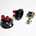 10 Row 10an Universal Aluminum Engine Transmission Oil Cooler Kit Filter Relocation Black A Set 