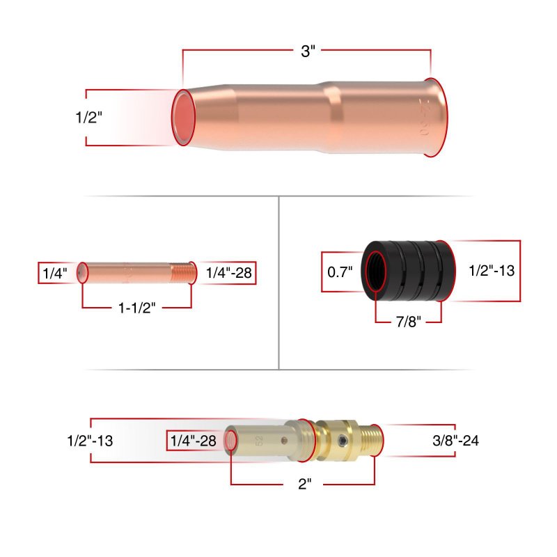 15ft 250amp Mig Welding Gun Torch Stinger Replacement For Tweco 2 Fit Miller M-25 169599