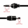 Caltric Rear Left And Right Cv Joint Axle With Bearing Compatible Polaris Rzr 800 Efi 2008 2009 2010