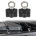 Tie Down Anchors For Cfmoto Uforce 1000 600 800 U10 Pro Zforce 950 Cforce 500 Stainless Steel Bed Anchor Set 2 Pcs Black 