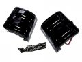 Vms Racing 08-16 Smoke Side Mirror Led Lights Assembly Lenses 2pc Piece Set Kit Sml 264140bk Compatible With Ford Superduty
