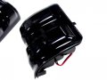 Vms Racing 08-16 Smoke Side Mirror Led Lights Assembly Lenses 2pc Piece Set Kit Sml 264140bk Compatible With Ford Superduty 