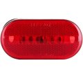 6 Led Rectangular Trailer Side Marker Clearance Lights Red Lens Light Waterproof Universal Surface Mount For Trucks Rvs And 