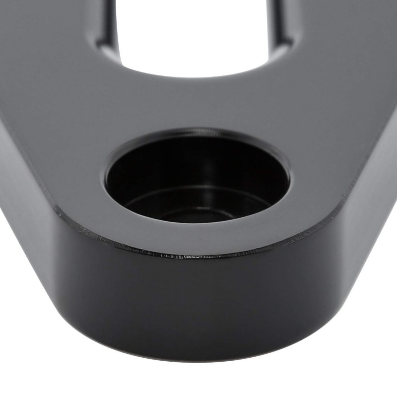 10 In Billet Aluminum Hawse Fairlead For Synthetic Winch Ropes 8000 To 15000 Lbs Capacity Anodized Black Atv Utv Rope Cable