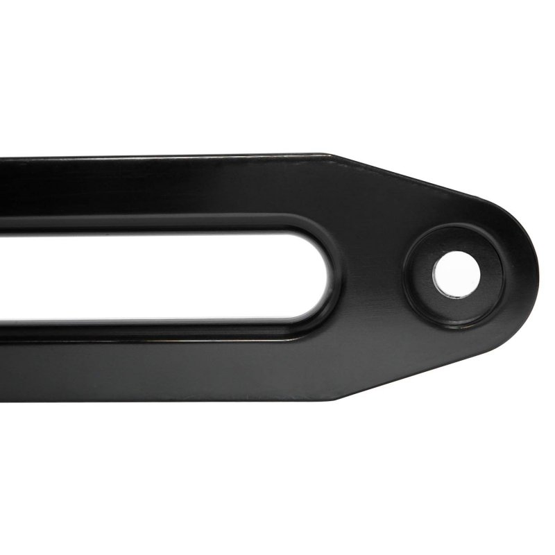 10 In Billet Aluminum Hawse Fairlead For Synthetic Winch Ropes 8000 To 15000 Lbs Capacity Anodized Black Atv Utv Rope Cable