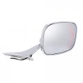 United Pacific 110297 Rectangular Exterior Mirror With Convex Glass And Led Turn Signal For 1968-79 Chevy Car R H Chrome 