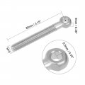 Uxcell M10 X 80mm Machinery Shoulder Swing Lifting Eye Bolt 304 Stainless Steel Metric Thread 2pcs