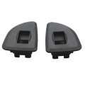 Rear Window Switch Bezels Lh Rh For Chevy Silverado Sierra Ext Cab 09-13 Black 