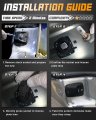 Hercoo License Plate Light Lamp Lens Socket Wire Harness Led Lights Bulb Assembly Compatible With Chevy Blazer S10 Gmc Jimmy