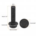 Uxcell M10x40mm Hex Serrated Flange Bolts 10 9 Grade Carbon Steel Screws 5pcs