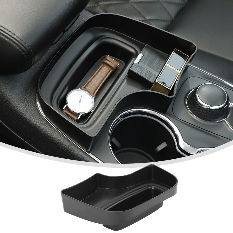 Center Console Organizer For Dodge Durango 2014 2015 2016 2017 2018 2019 2020 Black Abs Storage Tray Interior Accessory Model