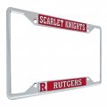 Rutgers University Metal License Plate Frame For Front Or Back Of Car Officially Licensed Mascot 