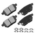 D1354 Rear Ceramic Brake Pads With Hardware For Toyota Corolla Prius Yaris Matrix Scion Tc Xb And Pontiac Vibe 