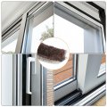 Uxcell Self Adhesive Brush Seal Weather Stripping 3 16 X 8 4ft Door Strip For Sliding Sash Window Wardrobe Brown