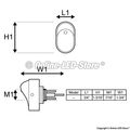 5pc Ols 12v Dc 30a 3-pin Spst Led On Off Rocker Switches Green 