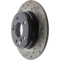 Rear Right Passenger Side Disc Brake Rotor Sport Cross-drilled For Mercedes-benz Slk320 2001 2002 2003 2004