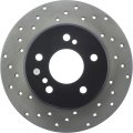 Rear Right Passenger Side Disc Brake Rotor Sport Cross-drilled For Mercedes-benz Slk320 2001 2002 2003 2004 