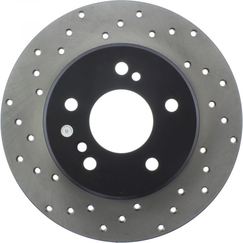 Rear Right Passenger Side Disc Brake Rotor Sport Cross-drilled For Mercedes-benz Slk320 2001 2002 2003 2004